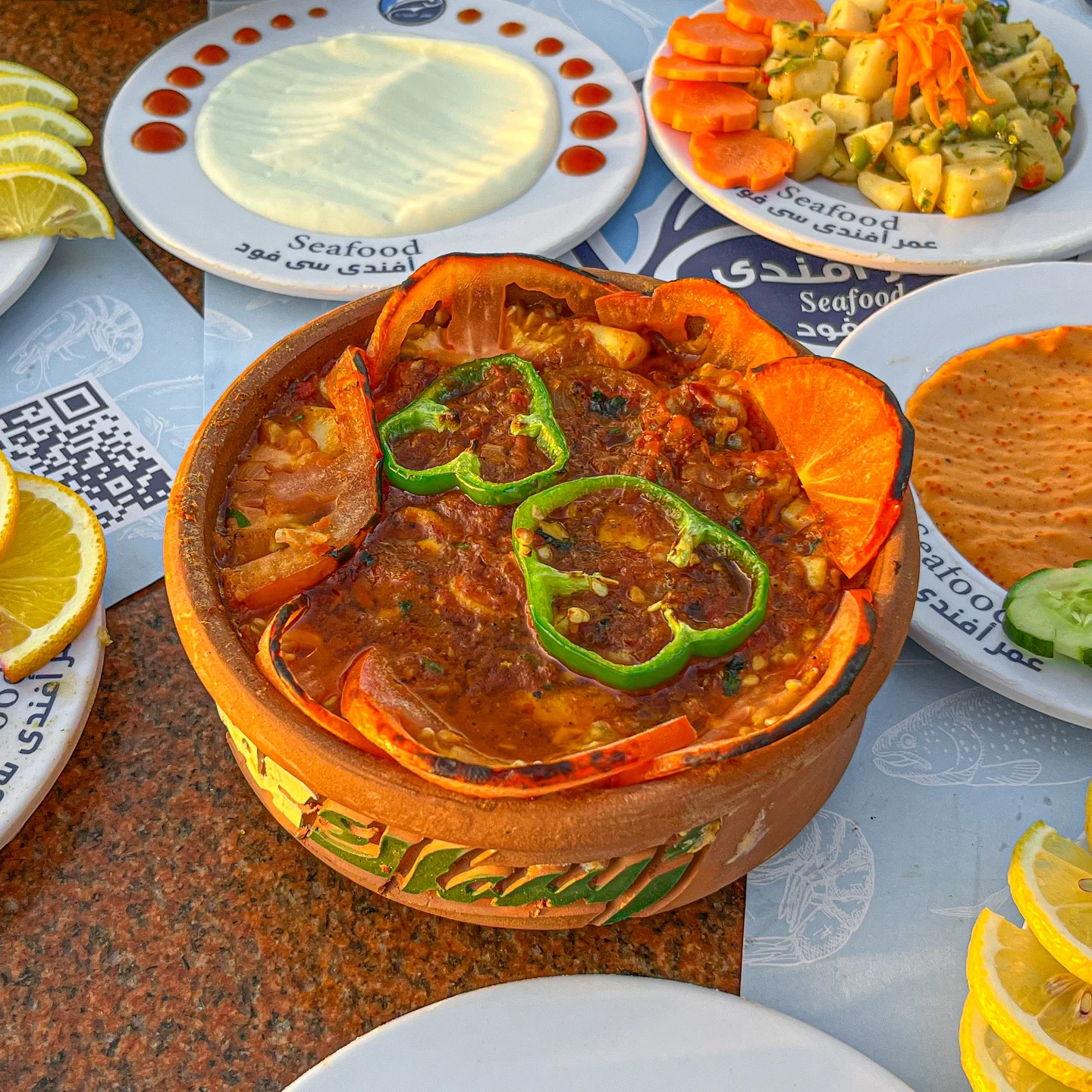 طاجن سمك على الطريقة السكندرية — Omar Afandy seafood tagen